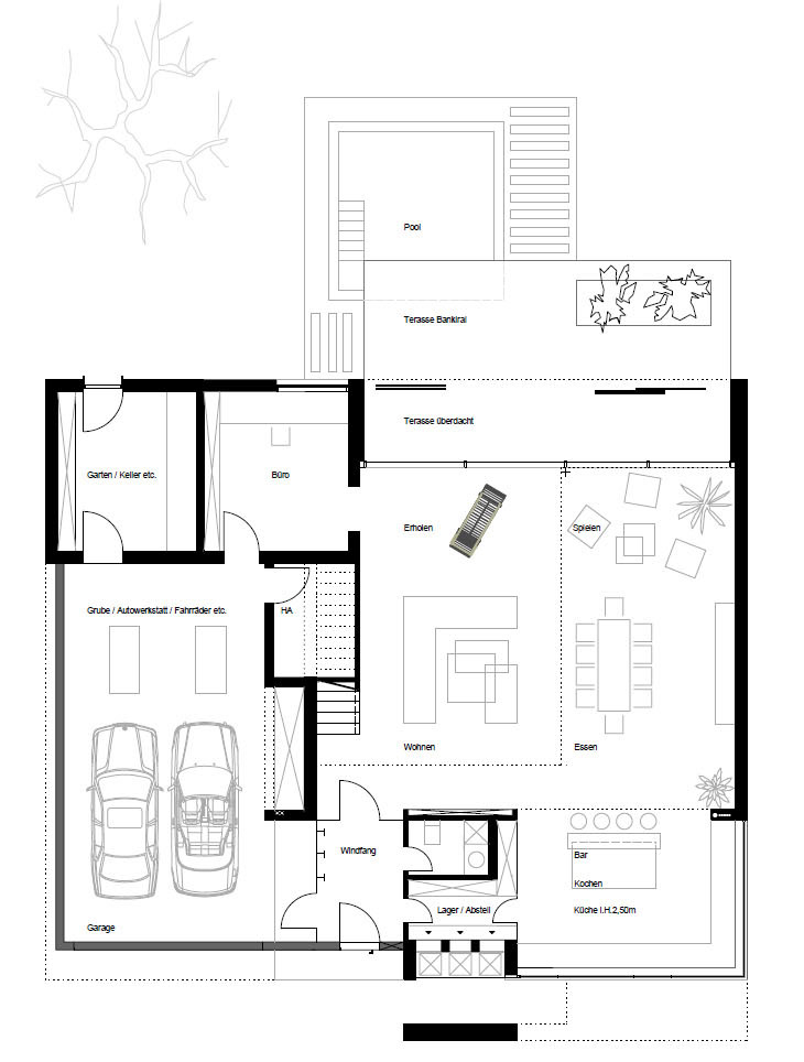 Villa Köln Sülz Zugabe Grundriss Skizze