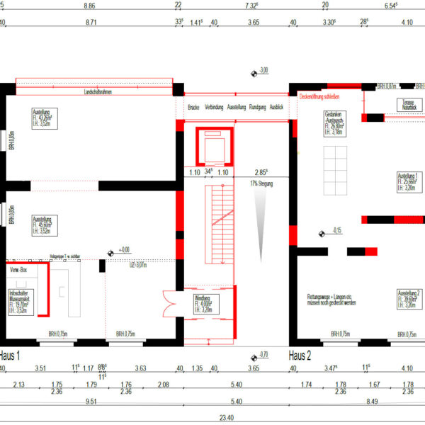 Grundriss Hotel Skizze